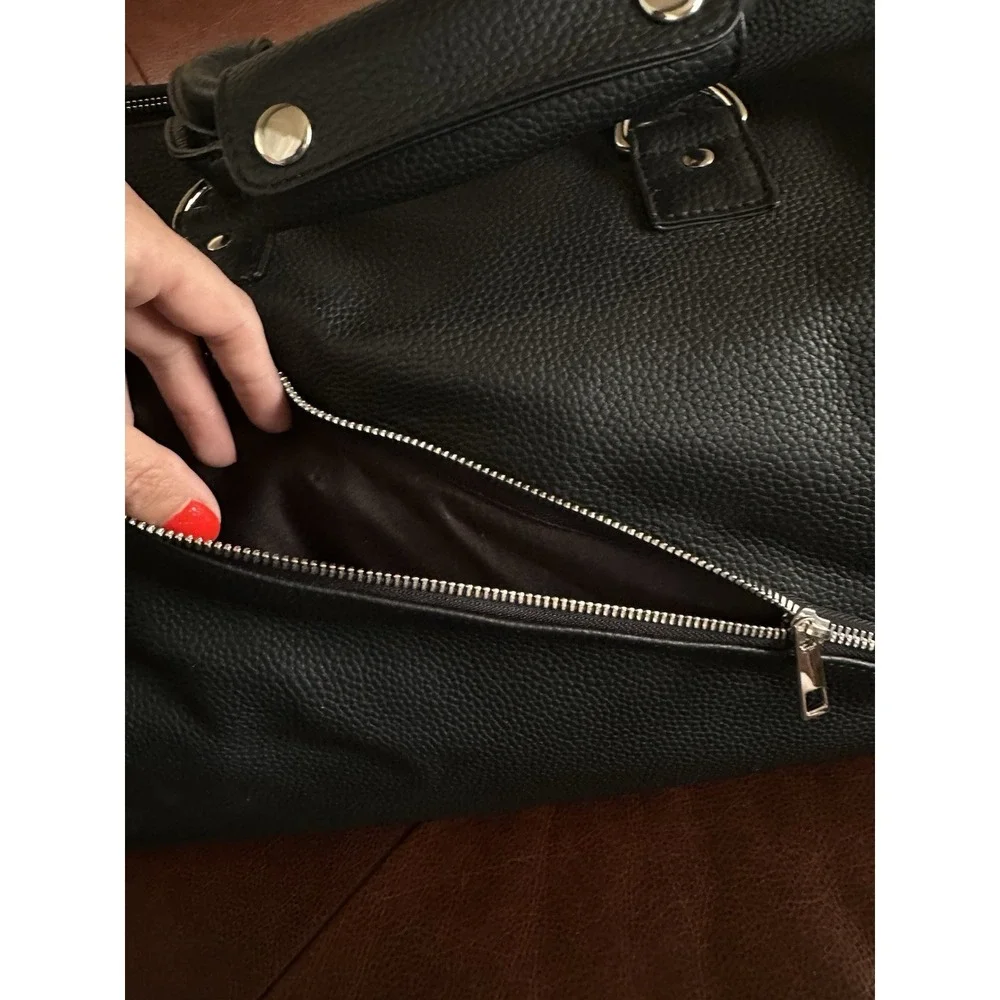 Kreya Archer Convertible Bag Black Pebbled Leather Duffel Backpack 3-in-1 Travel